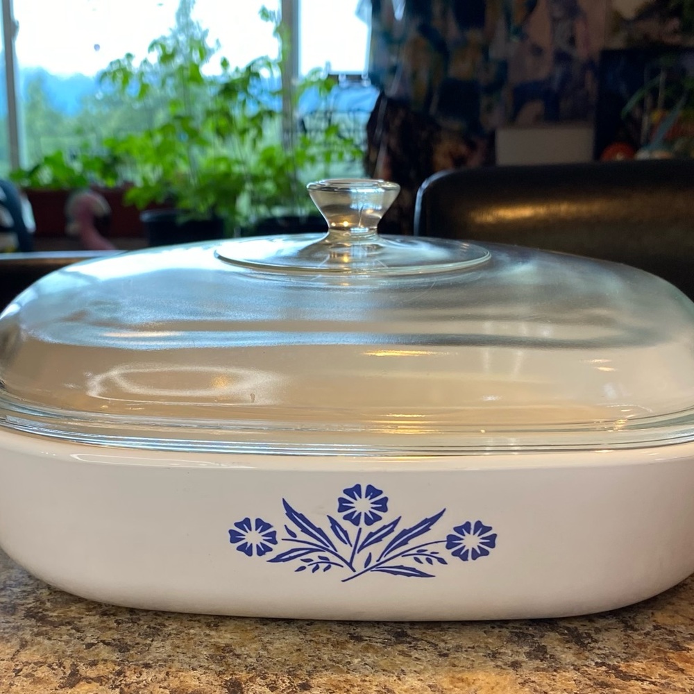 Corningware White and Blue Cookware Set